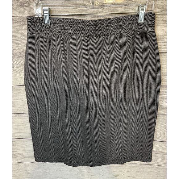 Lands’ End Women’s Herringbone Knee-Length Skirt Size S/P (6–8) - Picture 2 of 5